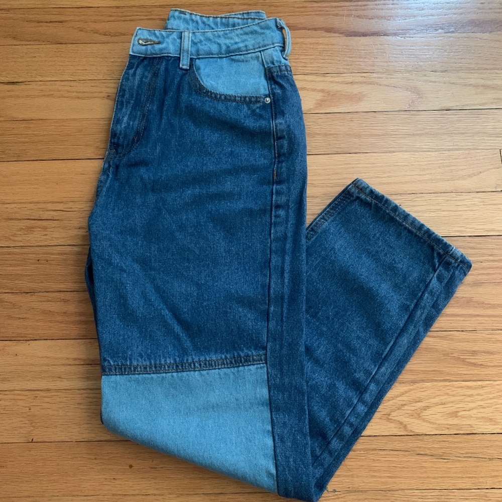 patchwork jeans